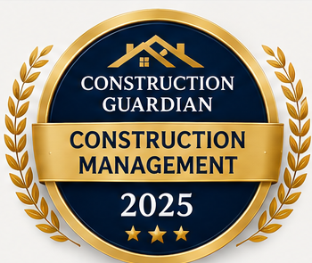 Construction Guardian Construction Management 2025 badge